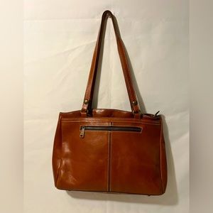 Patricia Nash Poppy Tote in brown leather